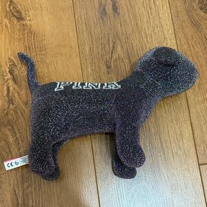 Victoria's Secret Sparkly Black Dog Plush